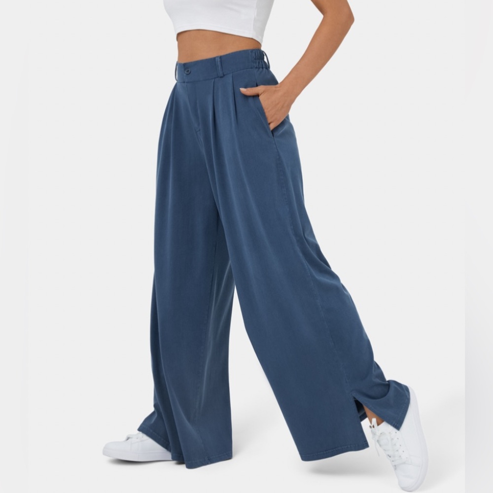 High waisted wide leg Casual pants